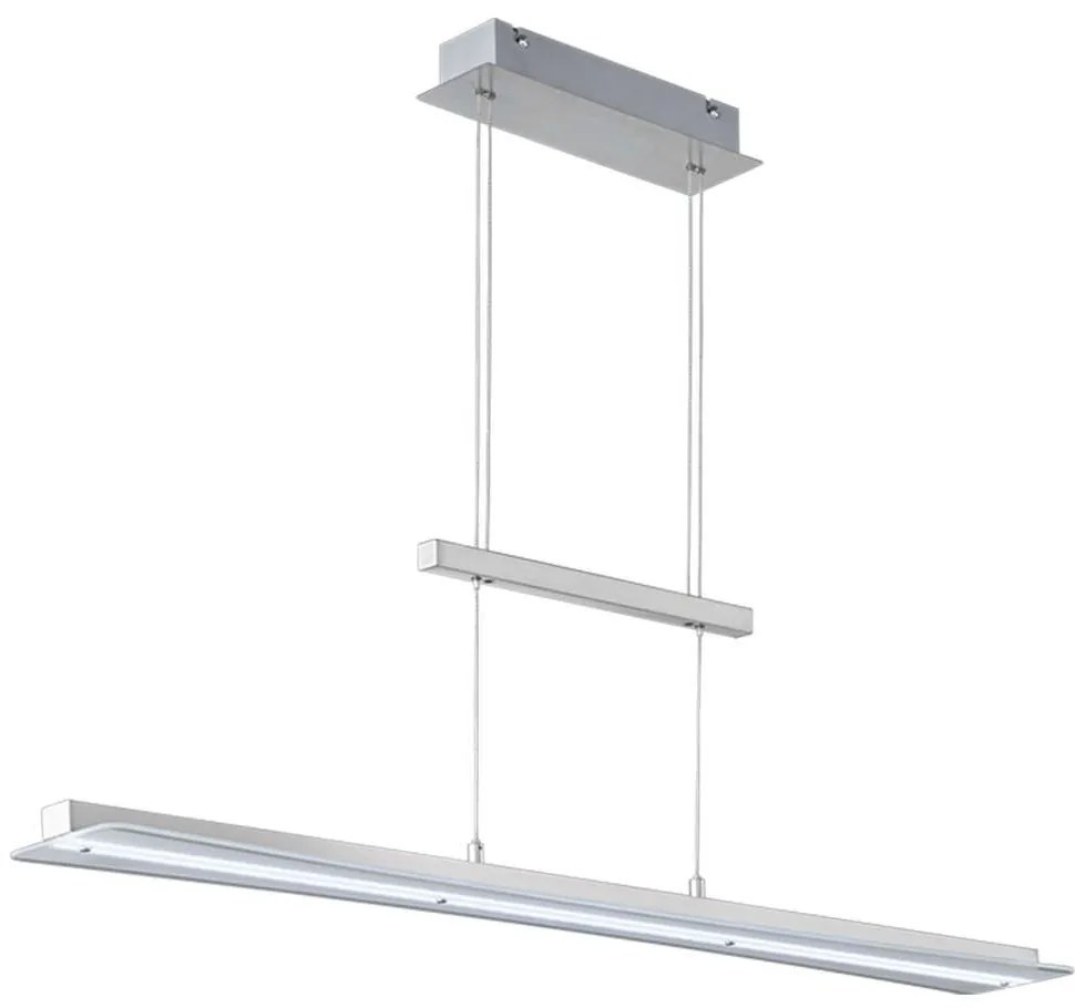 Φωτιστικό Οροφής - Ράγα Smash R32421107 1xLed 18W 100x150cm Nickel Mat RL Lighting Μέταλλο