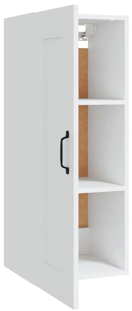 vidaXL Ντουλάπι Κρεμαστό Λευκό 35 x 34 x 90 εκ. Επεξεργασμένο Ξύλο