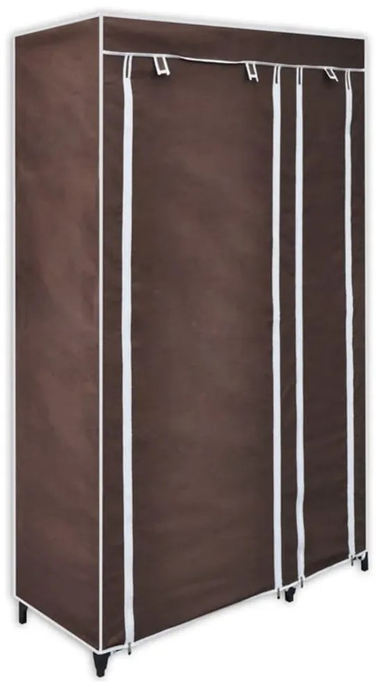 vidaXL Ντουλάπες 2 τεμ. Καφέ Υφασμάτινες