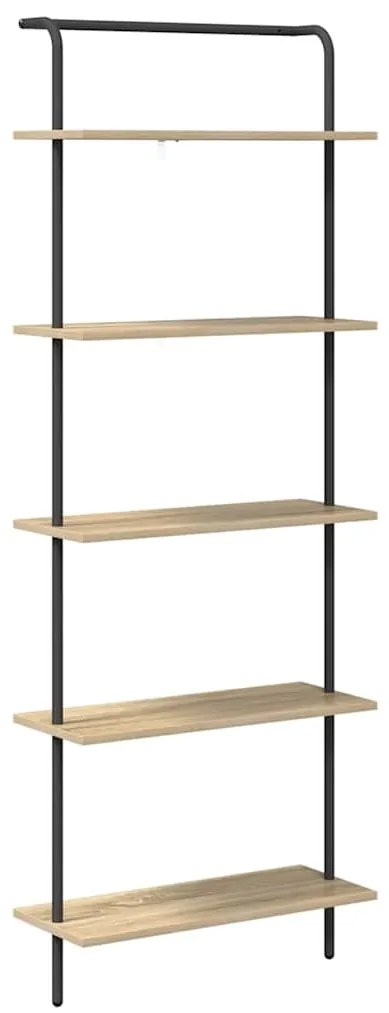 vidaXL Ράφι Βιβλίων Sonoma Δρυς 60 x 24 x 168 εκ. Επεξεργασμένο ξύλο