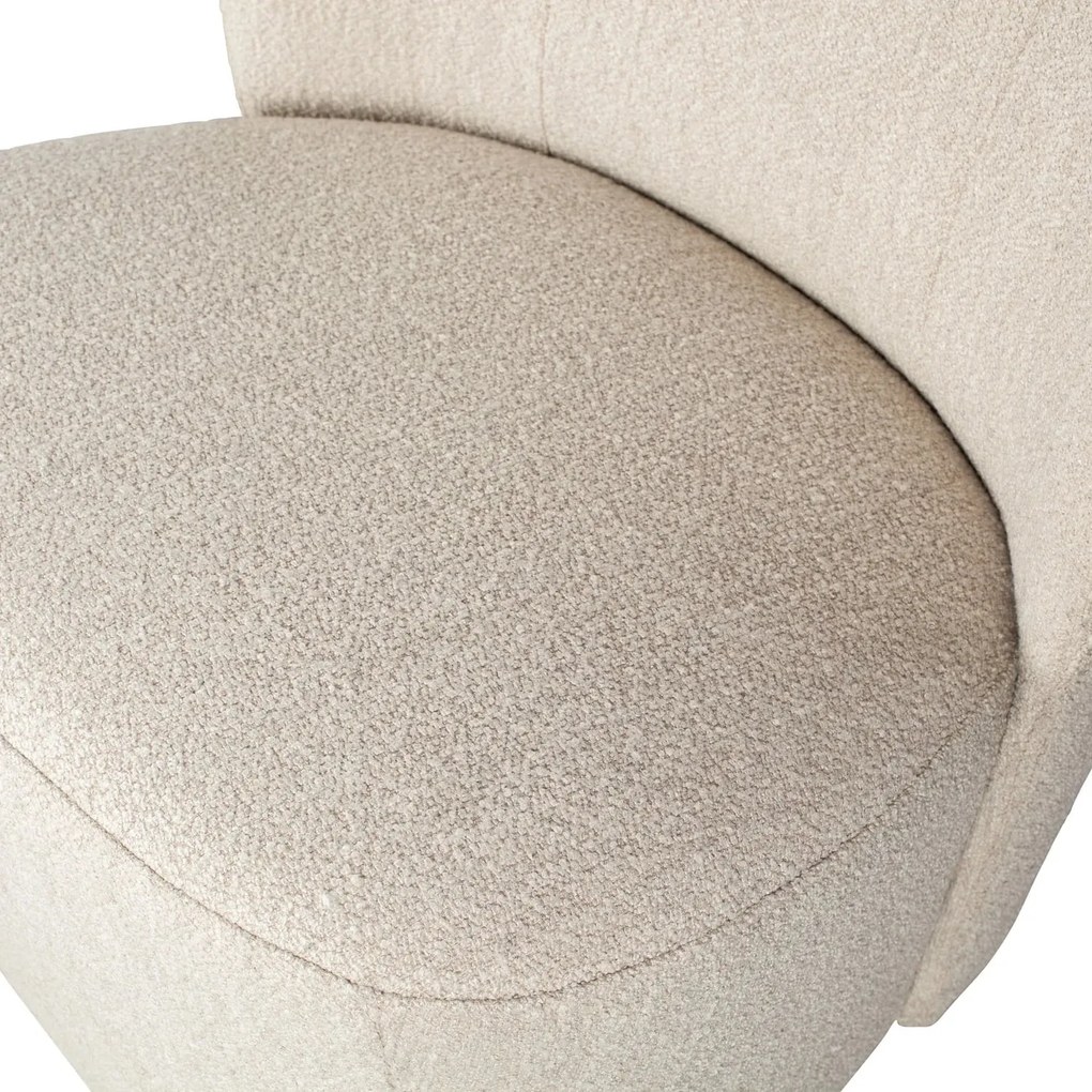 Armchair DE EEKHOORN Lofty armchair bouclé natural 375153-HON-00N3