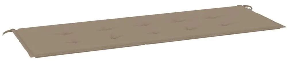 Μαξιλάρι Πάγκου Κήπου Taupe 150 x 50 x 3 εκ. Ύφασμα Oxford - Μπεζ-Γκρι