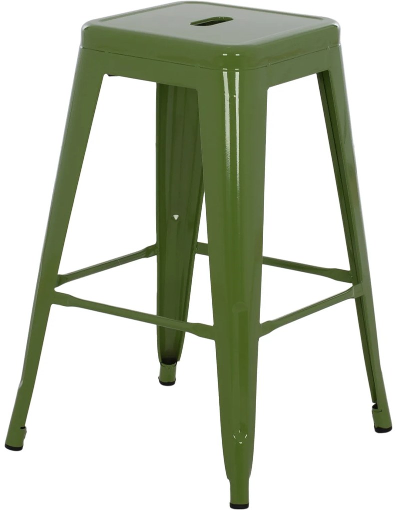 ΣΚΑΜΠΟ ΜΕΣΑΙΟΥ ΥΨΟΥΣ ΜΕΤΑΛΛΙΚΟ MELITA-PRO HM8573.53 ΣΕ LIGHT OLIVE GREEN 43x43x67Υεκ. (1 Τεμμάχια)