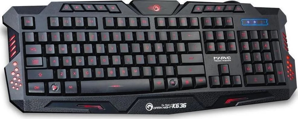 Marvo Gaming Πληκτρολόγιο με φωτιζόμενα πλήκτρα KG636