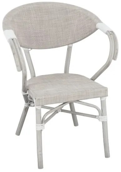 ΠΟΛΥΘΡΟΝΑ ΑΛΟΥΜΙΝΙΟΥ CLAY BAMBOO LOOK ΓΚΡΙ ΠΑΤΙΝΑ ΜΕ TEXTLINE HM5108 57x57x83cm