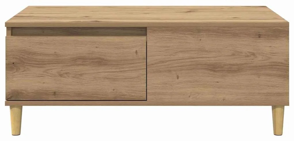 vidaXL Τραπεζάκι σαλονιού με συρτάρι Artisan Oak 90 x 50 x 35 cm