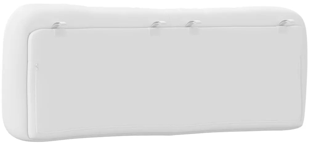 vidaXL Μαξιλάρι για Κεφαλάρι Hvar Λευκό 120 εκ. από Συνθετικό Δέρμα