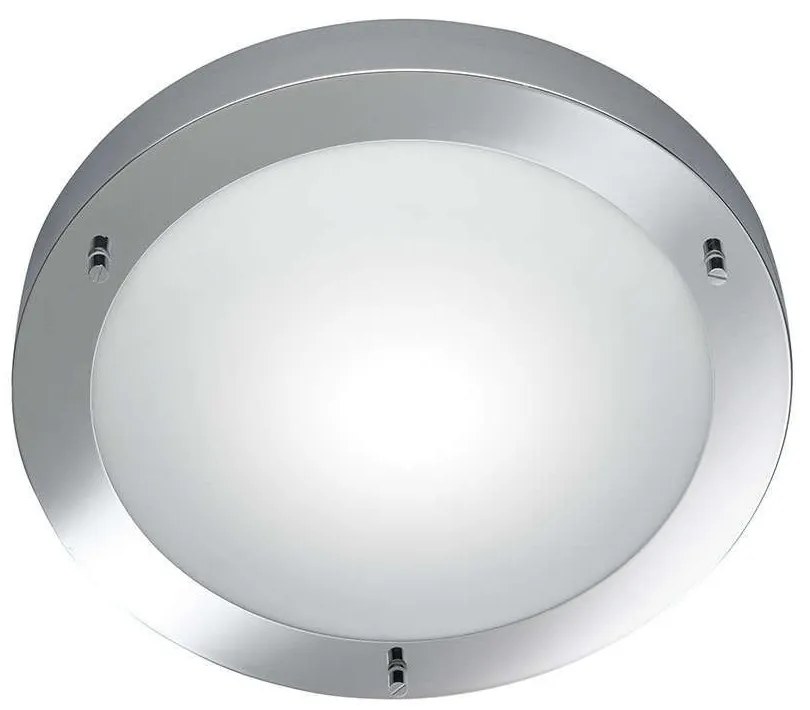 Φωτιστικό Οροφής-Πλαφονιέρα Condus 8x31cm Chrome-White 6801011-06 Trio Lighting Metal, Glass