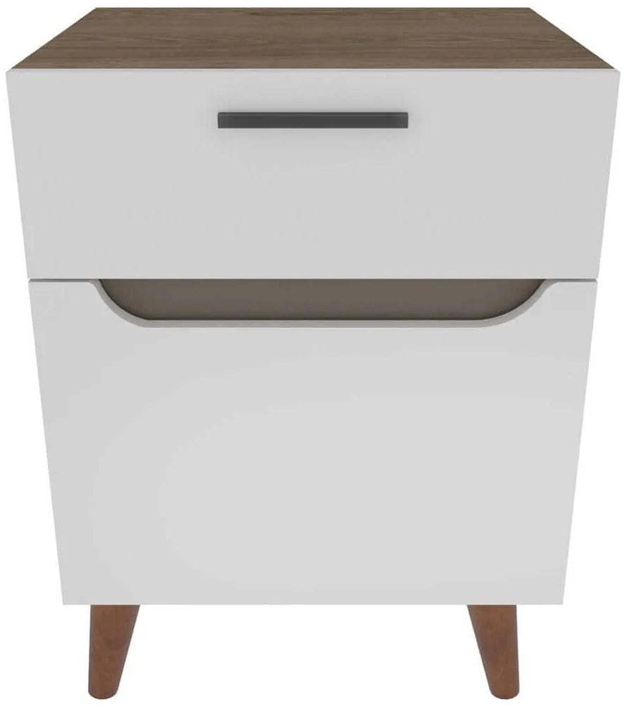 Κομοδίνο Losso 322RTC1602 45x36,8x63cm White-Oak