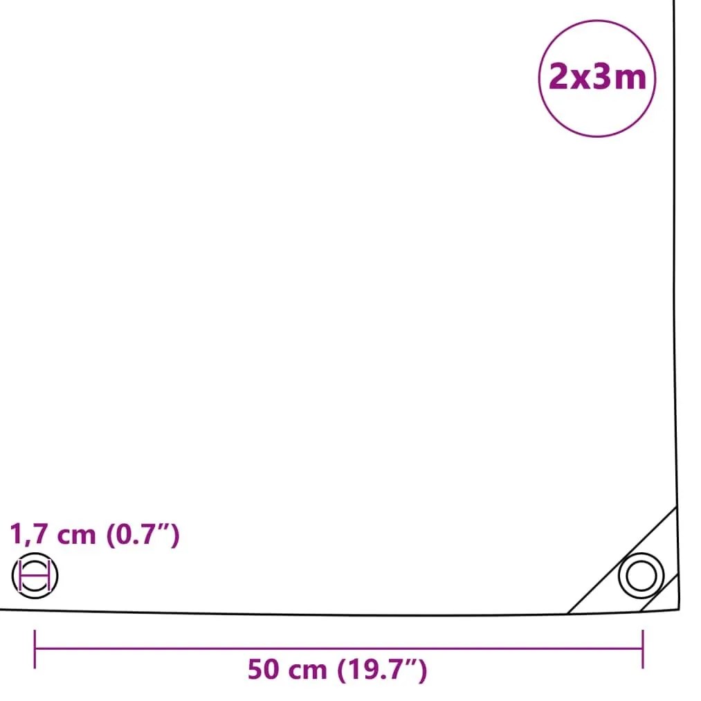 Μουσαμάς 650 γρ./μ.² Λευκός 2 x 3 μ. - Λευκό