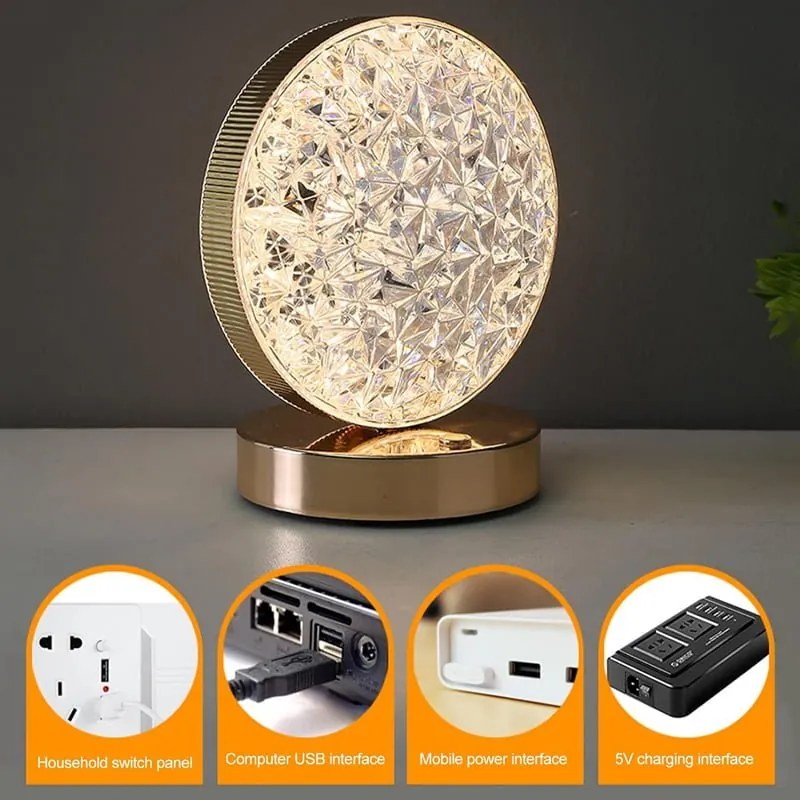 Επιτραπέζιο Φωτιστικό με USB 700K-6500K - USB Highlight three gear lamp Model:8210