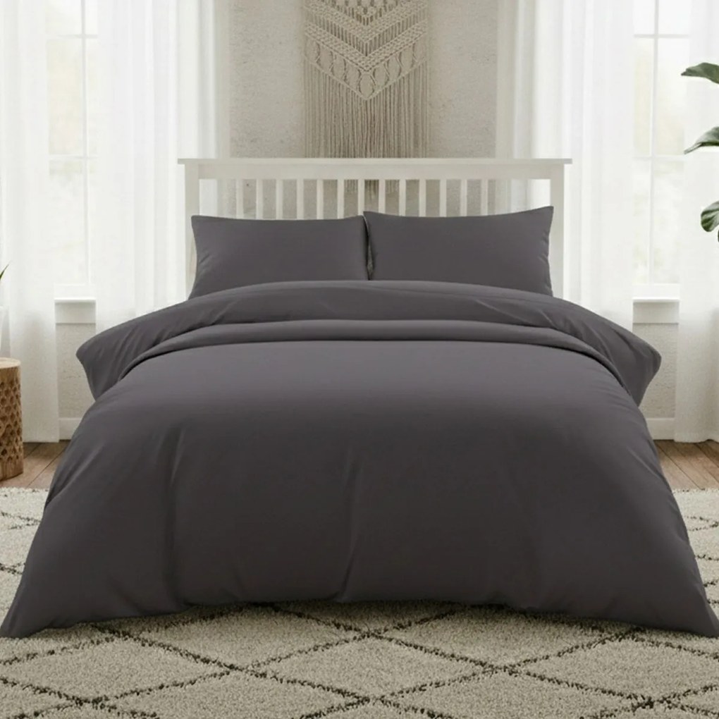 Ζεύγος Μαξιλαροθήκες (53x72) Melinen Lavish Satin Γκρι