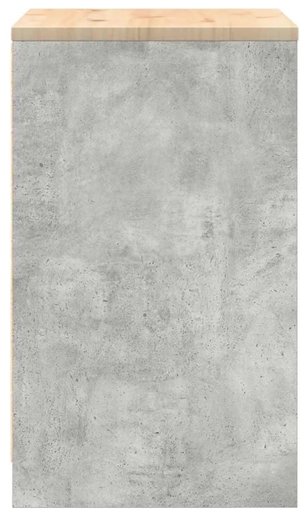 vidaXL ντουλάπι αποθήκευσης γκαράζ 60x51x85 εκ μασίφ ξύλο πεύκο