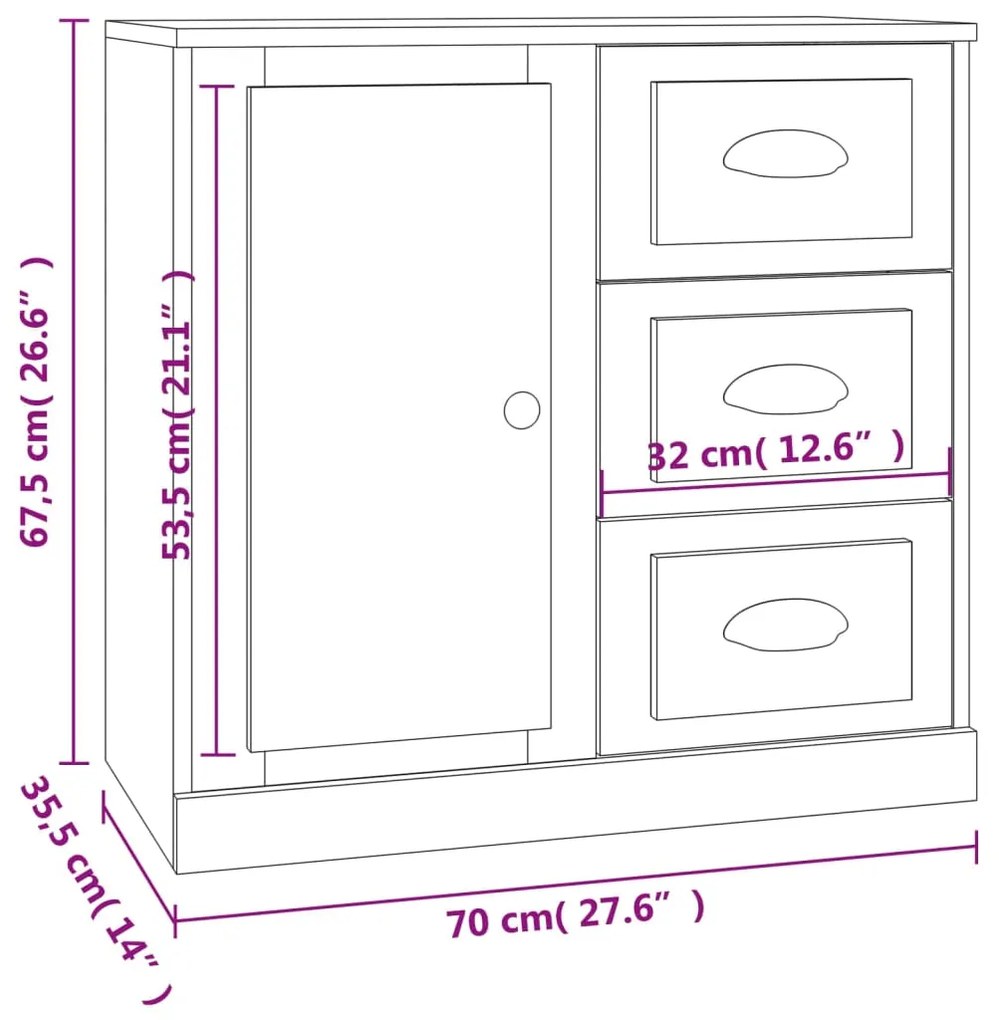 ΜΠΟΥΦΕΣ ΓΚΡΙ ΣΚΥΡΟΔΕΜΑΤΟΣ 70X35,5X67,5 ΕΚ. ΕΠΕΞΕΡΓΑΣΜΕΝΟ ΞΥΛΟ 816196