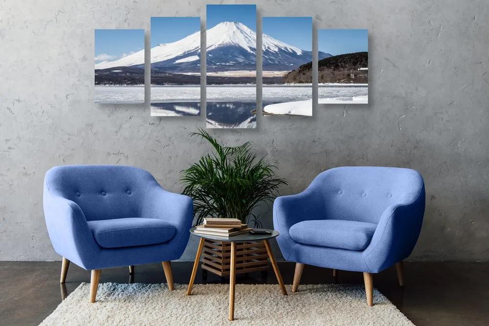 Εικόνα 5 τμημάτων Ιαπωνικό βουνό Φούτζι - 200x100