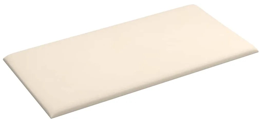 vidaXL Πάνελ Τοίχου 12 τεμ. Λευκό 30 x 15 εκ. 0,54 μ² Βελούδινα