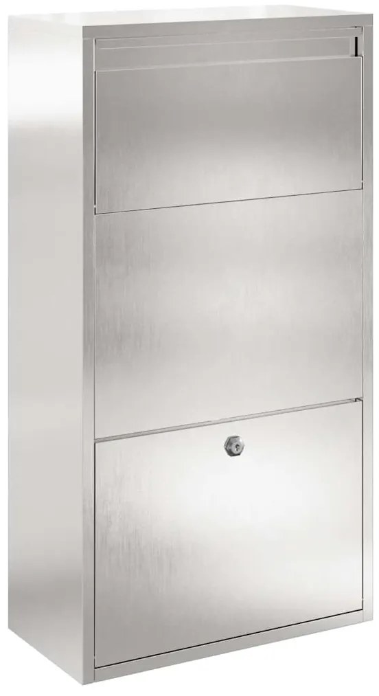vidaXL Θυρίδα Πακέτων Με επίστρωση χρωμίου 44 x 22 x 82 εκ. Ατσάλι