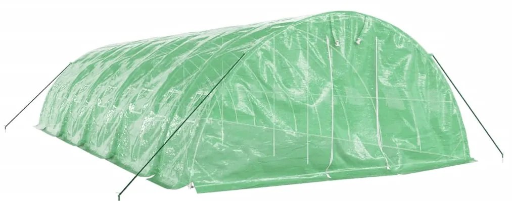 vidaXL Θερμοκήπιο Πράσινο 50 μ² 10 x 5 x 2,3 μ. με Ατσάλινο Πλαίσιο