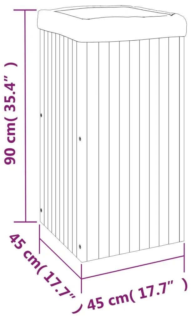 ΖΑΡΝΤΙΝΙΕΡΑ ΚΗΠΟΥ 45 X 45 X 90 ΕΚ. ΑΠΟ ΜΑΣΙΦ ΞΥΛΟ ΑΚΑΚΙΑΣ 366504