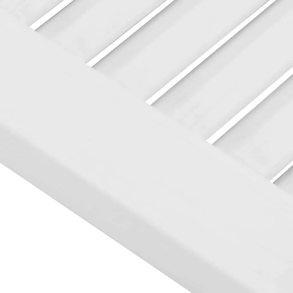 Ανοιγόμενες πόρτες Louvred Design 2 ζευγών Λευκό 80x80 cm 4107137