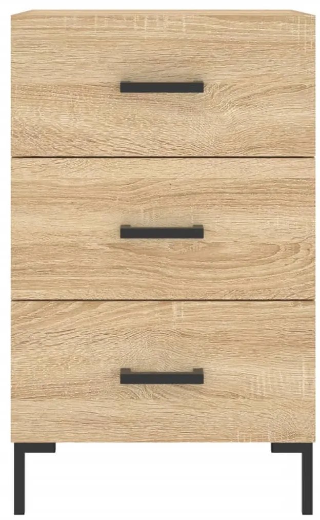 vidaXL Κομοδίνο Sonoma Δρυς 40 x 40 x 66 εκ. από Επεξεργασμένο Ξύλο