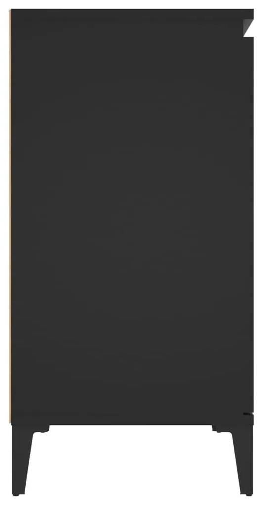 Ντουλάπι Αποθήκευσης Μαύρο 104 x 35 x 70 εκ. από Μοριοσανίδα - Μαύρο
