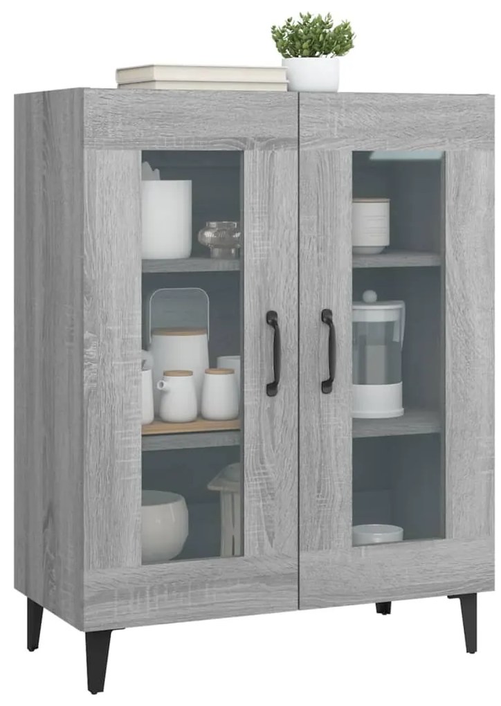 vidaXL Ντουλάπι Γκρι Sonoma 69,5 x 34 x 90 εκ. από Επεξεργασμένο Ξύλο