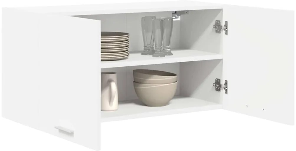 vidaXL Κρεμαστό ντουλάπι Λευκό 80 x 31 x 40 εκ Επεξεργασμένο ξύλο