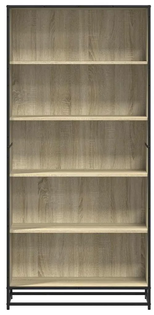 vidaXL Βιβλιοθήκη Sonoma Oak 80,5x35x170,5 cm Ξύλινη κατασκευή