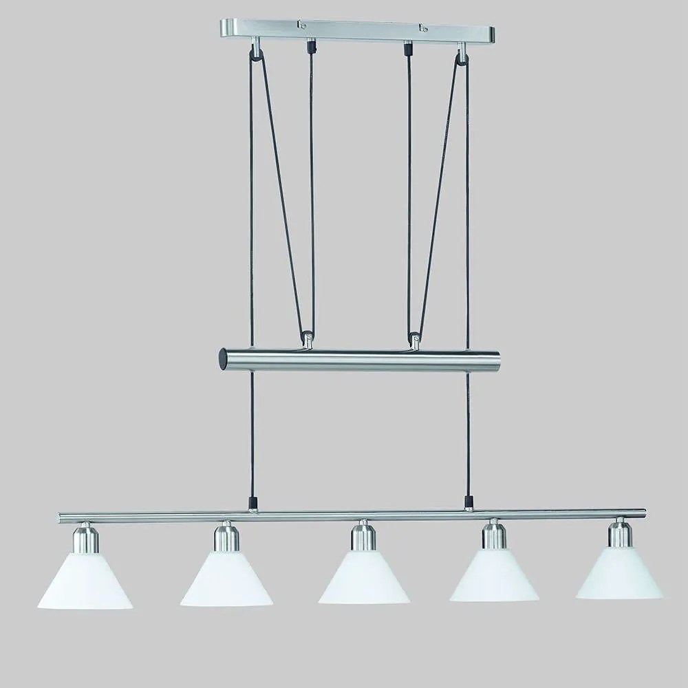 Φωτιστικό Οροφής - Ράγα Stamina 3751051-07 Nickel Trio Lighting Metal