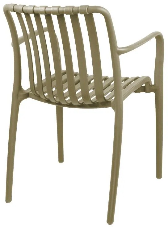 Καρέκλα - Πολυθρόνα Zoi C007 pp σε cappucino απόχρωση 58.5x54x80 εκ. 58.5x54x80 εκ.