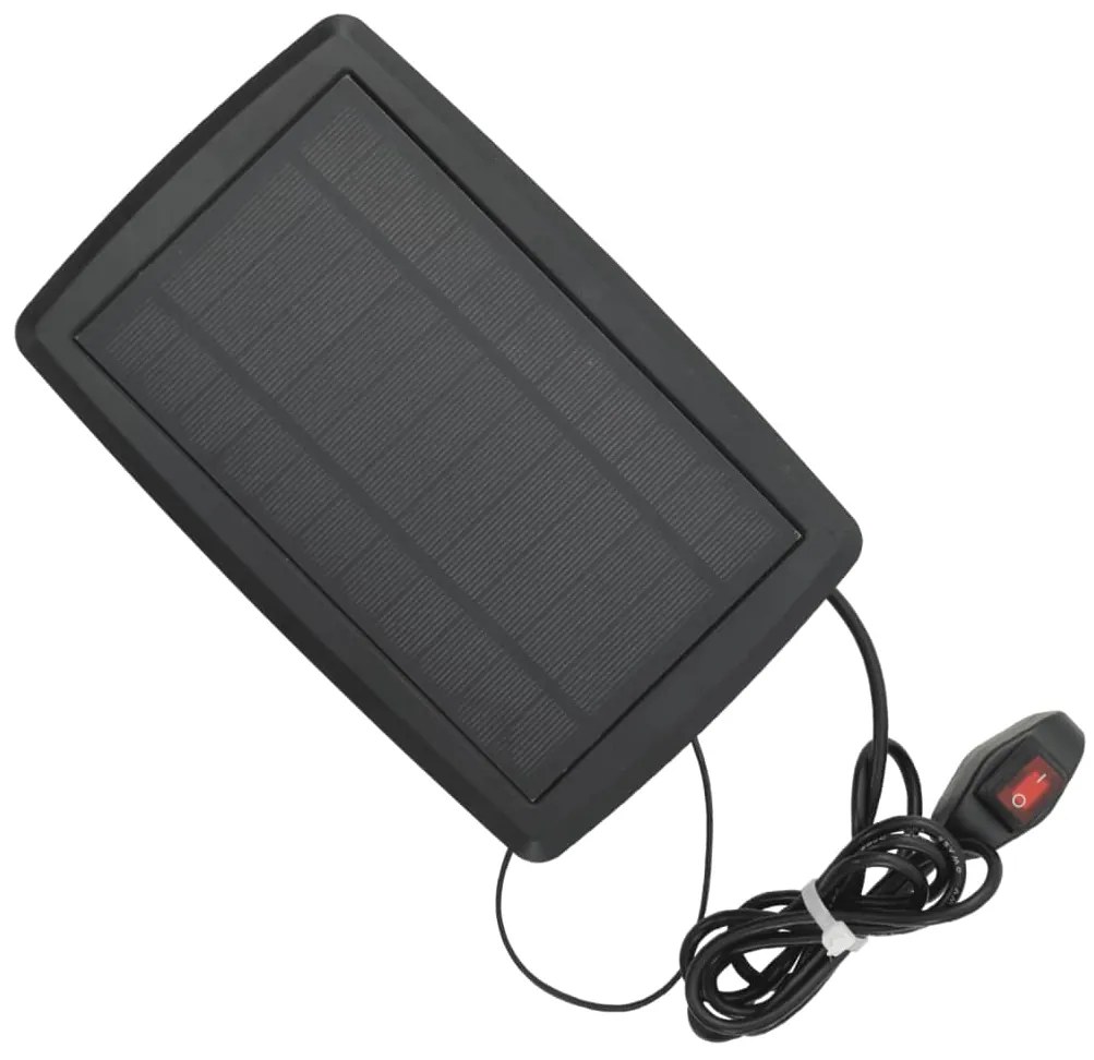 vidaXL Τέντα Πτυσσόμενη Χειροκίνητη με LED Ανθρακί / Λευκή 400x350 εκ.