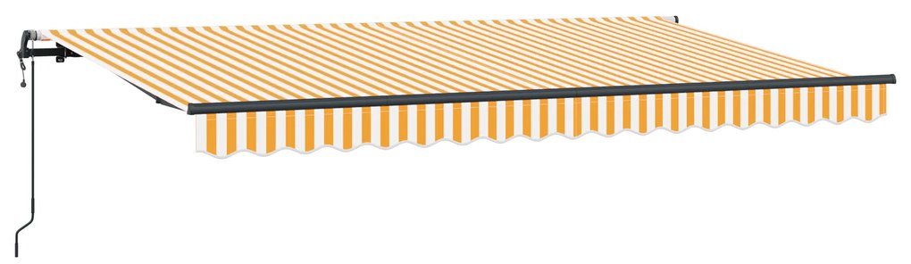vidaXL Σκηνίτσα Αναδιπλούμενη Κίτρινο, Λευκό 350 x 200 cm
