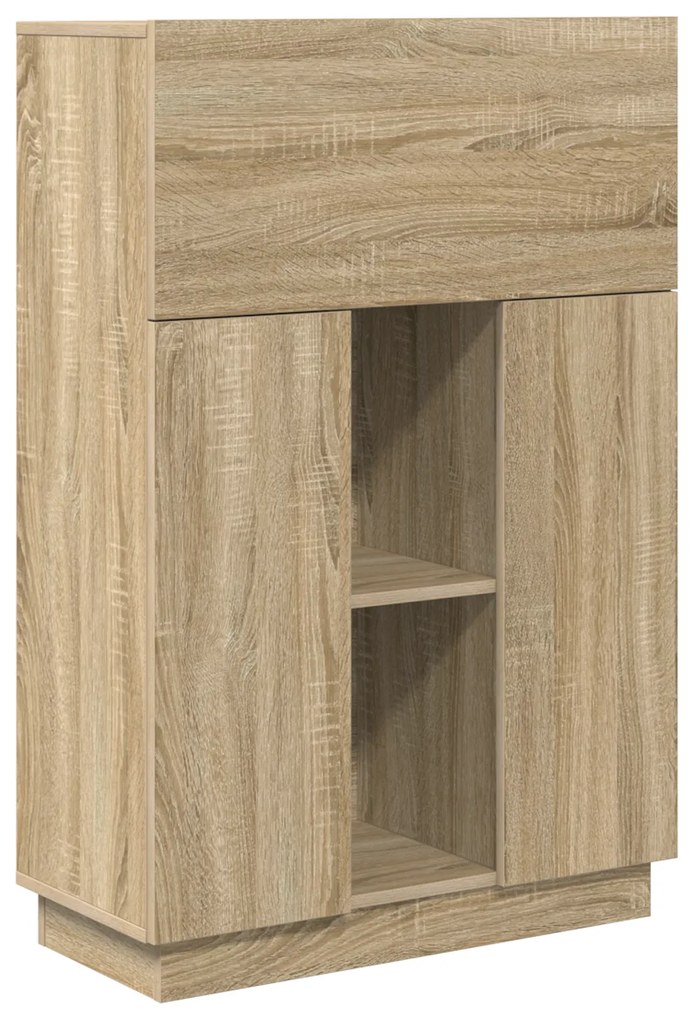 vidaXL Γραφείο Sonoma Oak Sonoma oak Μοριοσανίδα Μεσαίο
