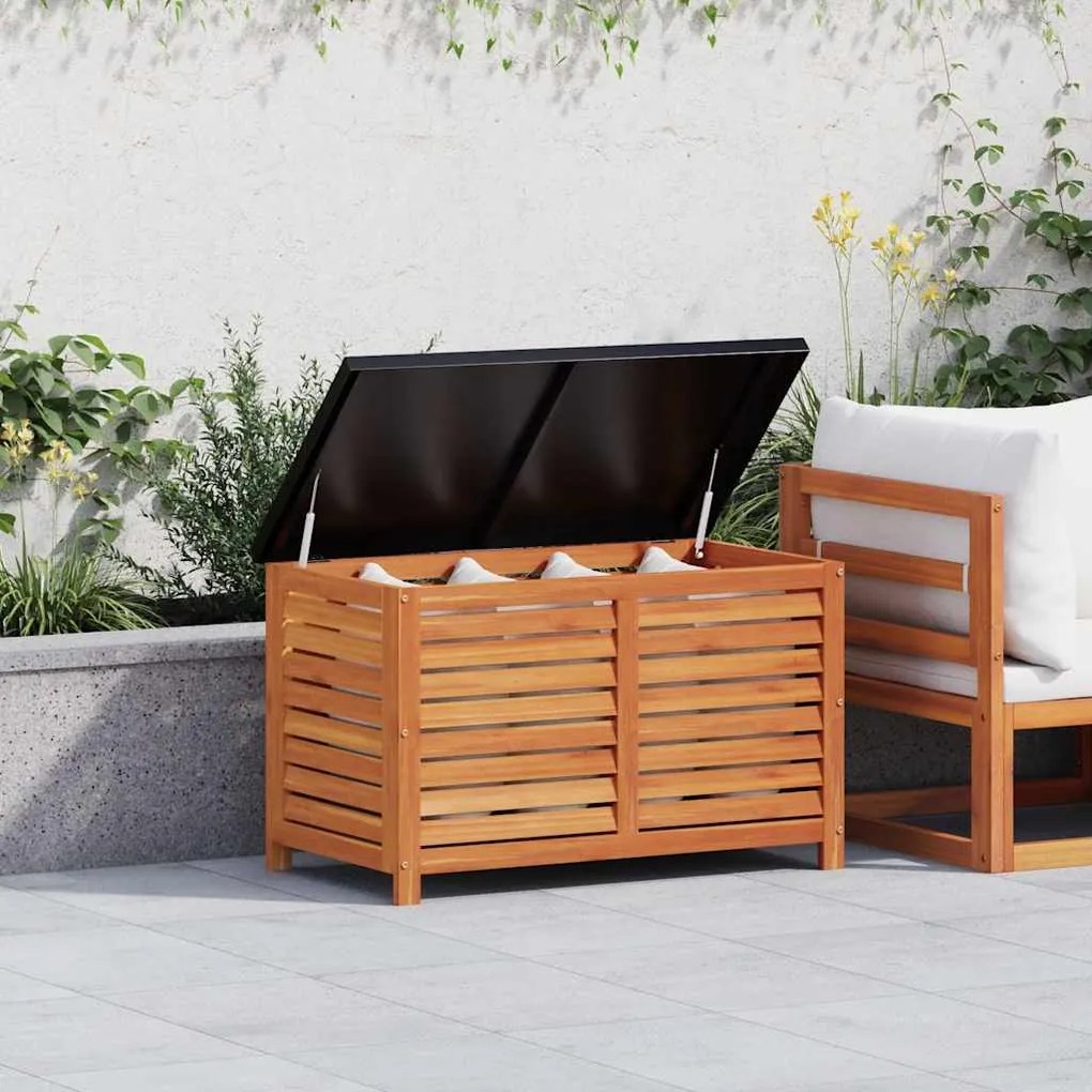 vidaXL Μπαούλο Αποθήκευσης Κήπου 90x48x55εκ. από Μασίφ Ξύλο Ευκαλύπτου
