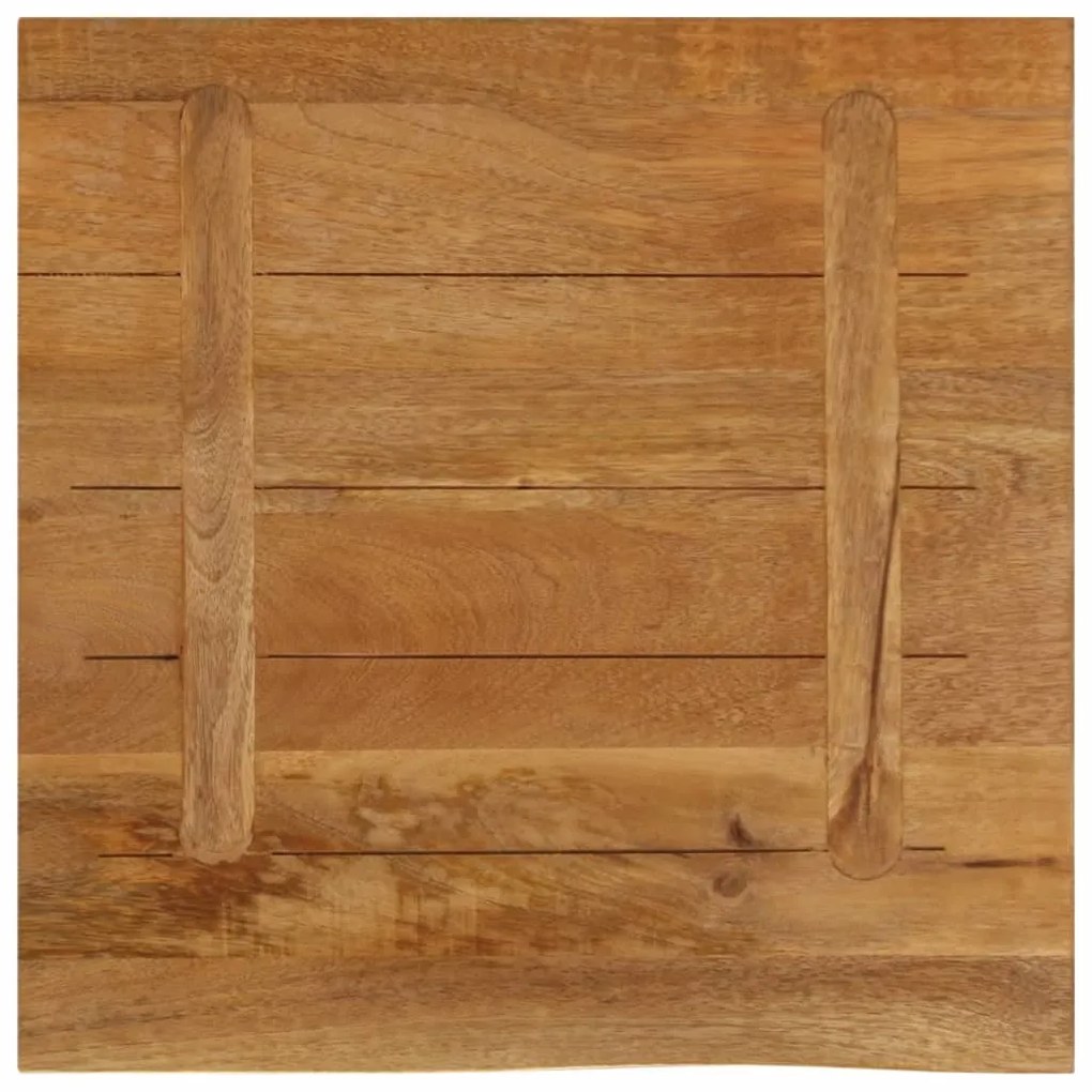 vidaXL Επιφάνεια Τραπεζιού 40x40x3,8 εκ. Live Edge Μασίφ Ξύλο Μάνγκο