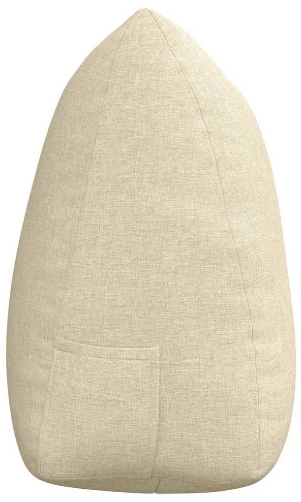 vidaXL Μαξιλάρι Πλάτης Κρεμ 140 x 24 x 50 εκ ύφασμα