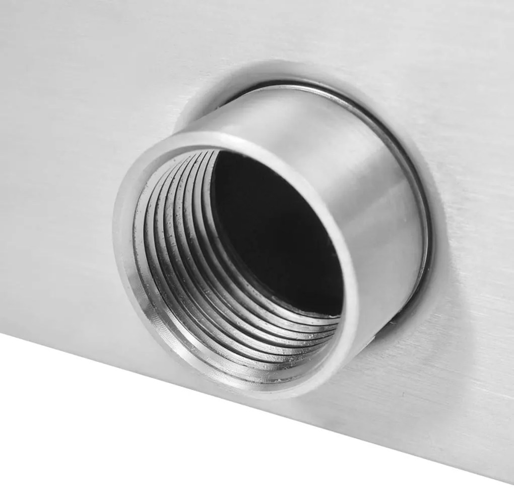 vidaXL Σιντριβάνι Πισίνας Ασημί 45 x 30 x 65 εκ. από Ανοξείδωτο Ατσάλι