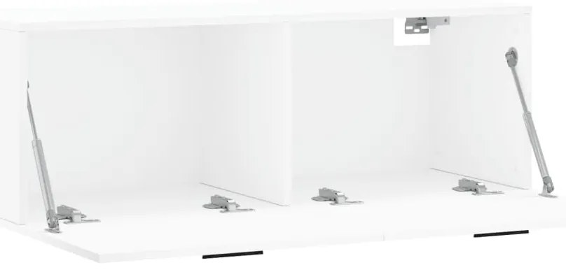 vidaXL Ντουλάπι Τοίχου Λευκό 100x36,5x35 εκ. από Επεξεργασμένο Ξύλο