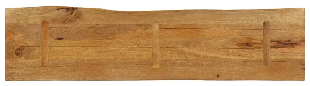 vidaXL Επιφάνεια Τραπεζιού 180x40x2,5 εκ. Live Edge Μασίφ Ξύλο Μάνγκο