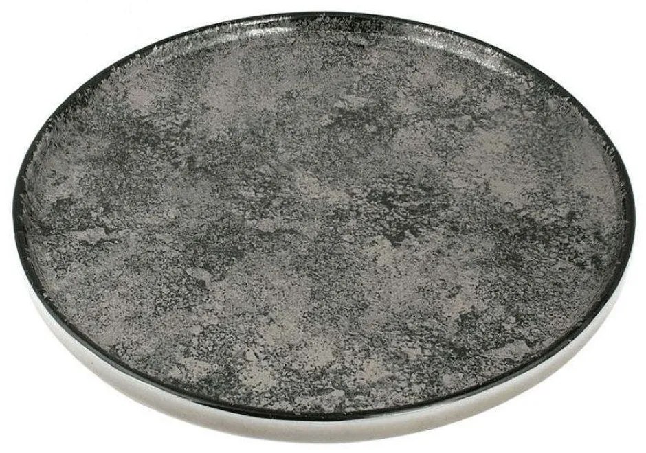 Πιάτο Ρηχό Vertical PR182743622 Φ22cm Grey Oriana Ferelli® Porcelain