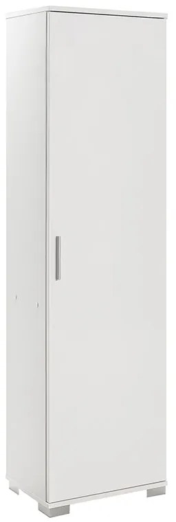 Ντουλάπι-στήλη Chad1 pakoworld λευκό gloss 45x32x169εκ