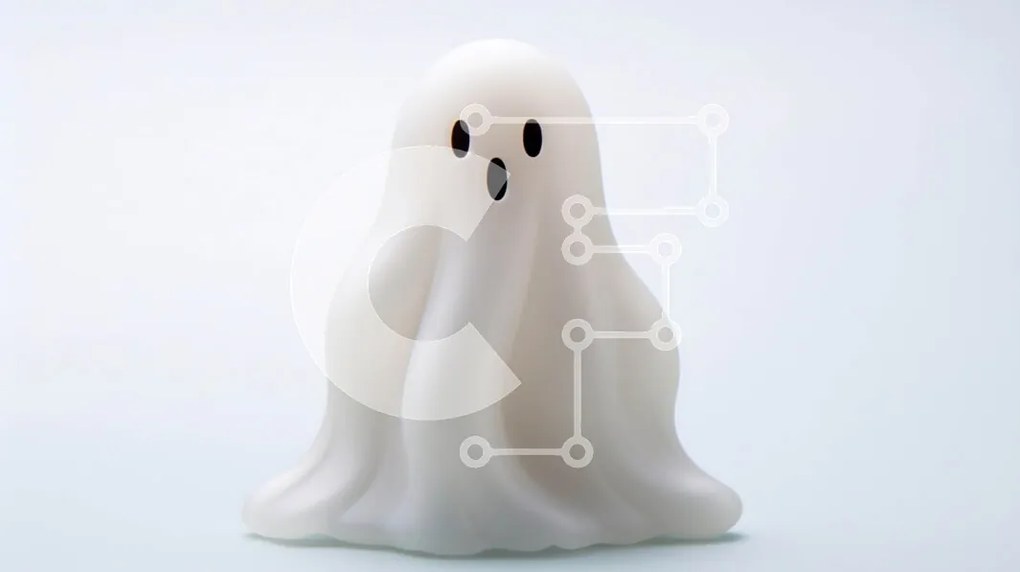 Intra Συλλεκτικό Ξύλινο Παζλ Plywood  4mm - Μικρό λευκό ειδώλιο φάντασμα στο έδαφος Σε Ξύλινο Κουτί - Διαστάσεις Puzzle: 10x10 cm – 25 κομμάτια