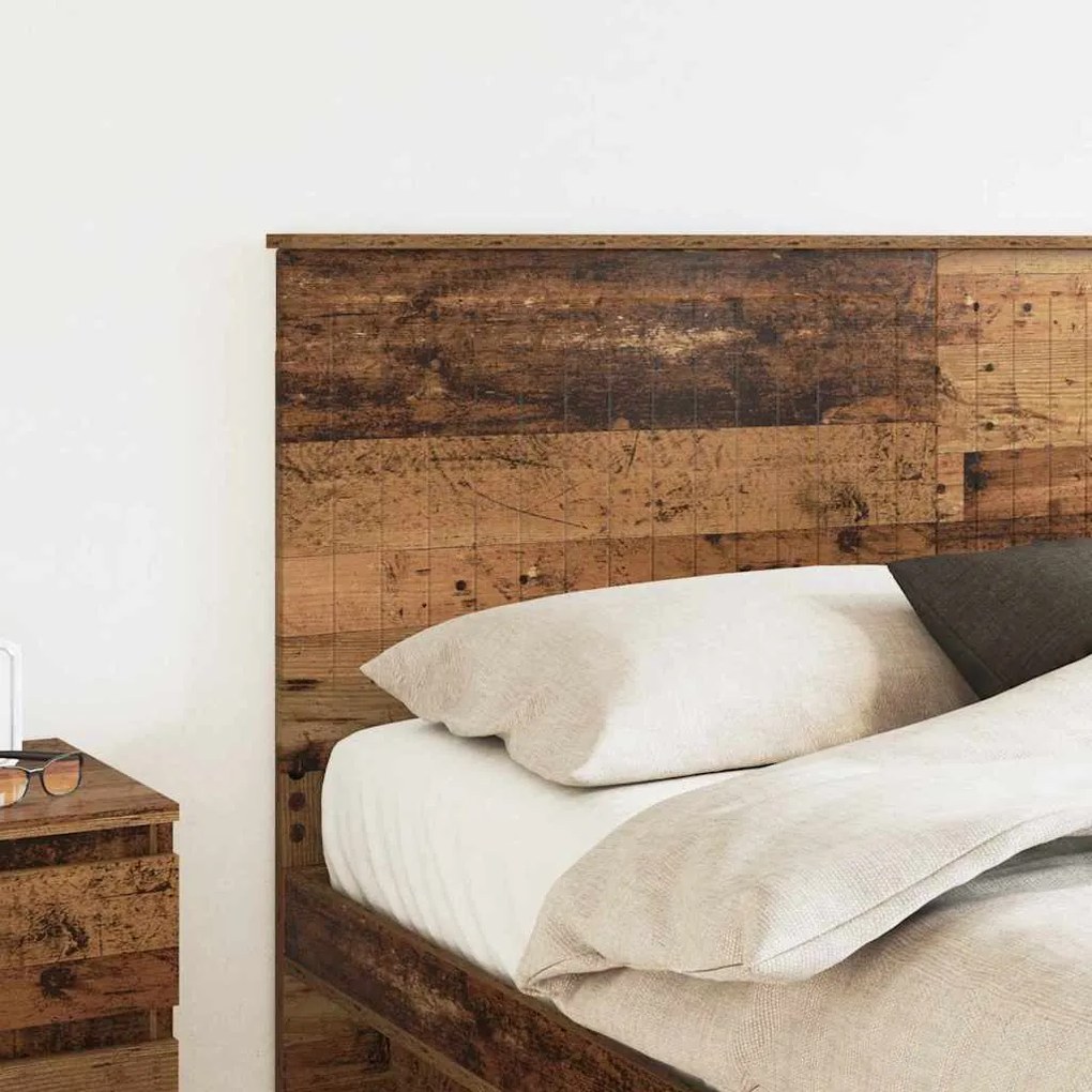 vidaXL Κεφαλάρι με κεφαλάρι Παλιό Ξύλο 160 cm Επεξεργασμένο ξύλο