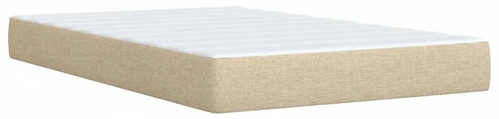 ΚΡΕΒΑΤΙ BOXSPRING ΜΕ ΣΤΡΩΜΑ ΚΡΕΜ 120X200 ΕΚ. ΥΦΑΣΜΑΤΙΝΟ 3287040