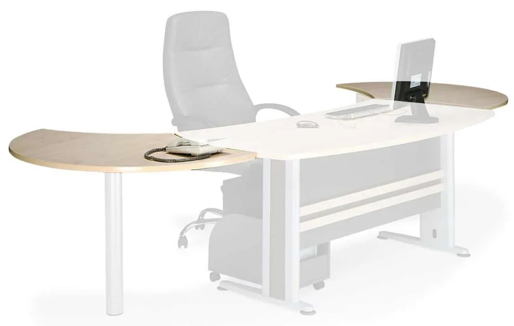 Επιφάνεια επέκτασης Executive Dark Grey/Beech 120x80cm