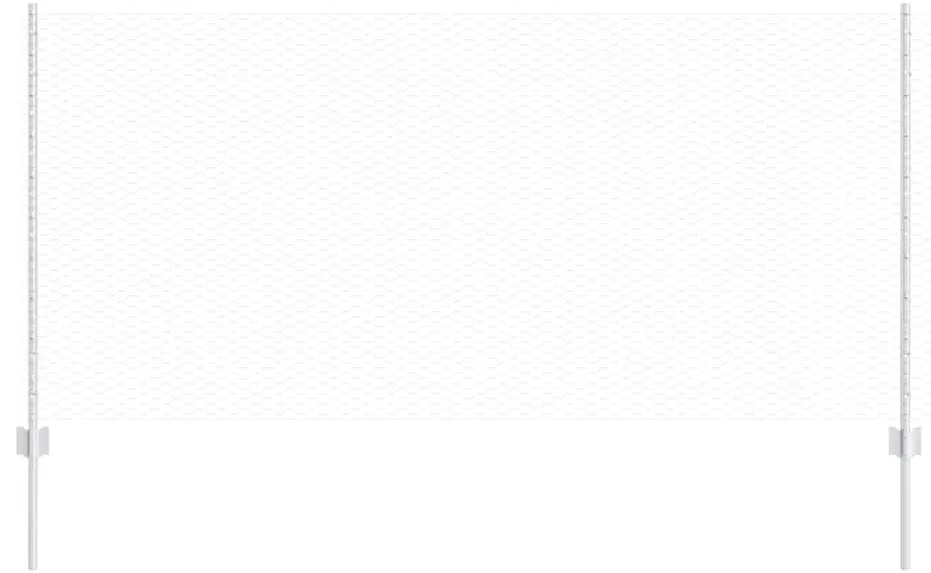 vidaXL Τεντώτο με στήριγμα Ασημί 1 x 25 m Ατσάλι