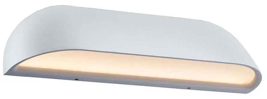 Φωτιστικό Τοίχου Front 26 84081001 26x6,8cm Led 650Lm 8W 3000K IP44 White Nordlux Metal, Plastic