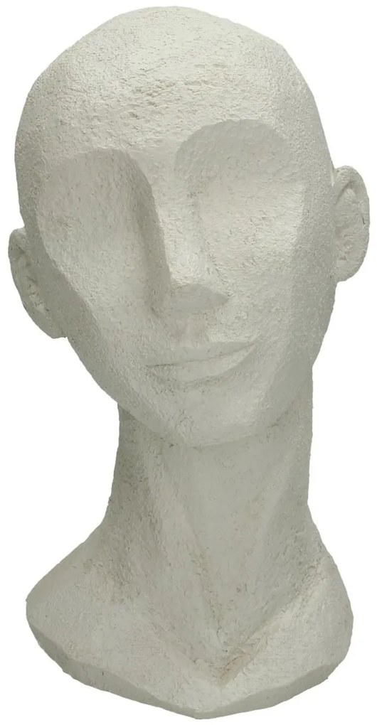 Διακοσμητικό ArteLibre Κεφάλι Λευκό Polyresin 17.5x15.5x28.4cm-05152490