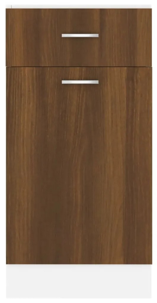 vidaXL Ντουλάπι με Συρτάρια "Lyon" Καφέ Δρυς 40x46x81,5 εκ. από Τεχνητό Ξύλο